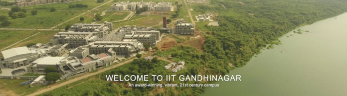 IIT Gandhinagar campus showcasing its green infrastructure