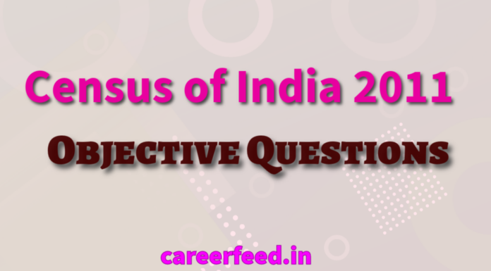 Census of India 2011 GK Objective Questions