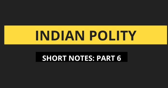 ndian Polity Short Notes For competitive Exams